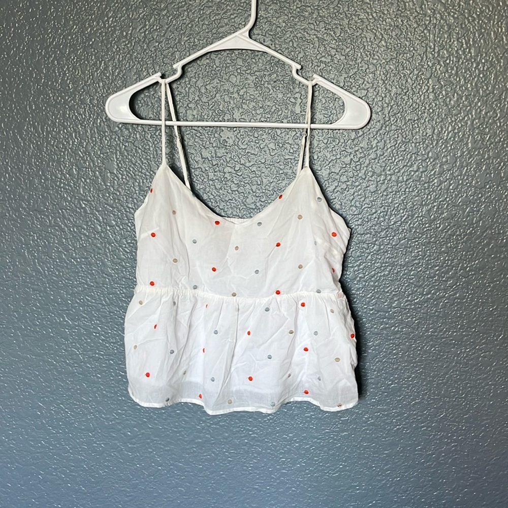 Polka dot tank Size small